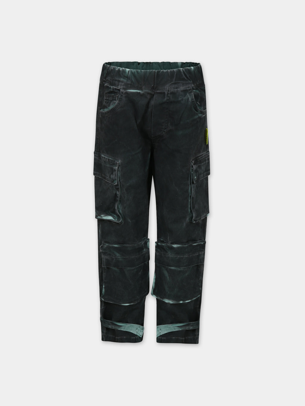 Green trousers for boy with smiley